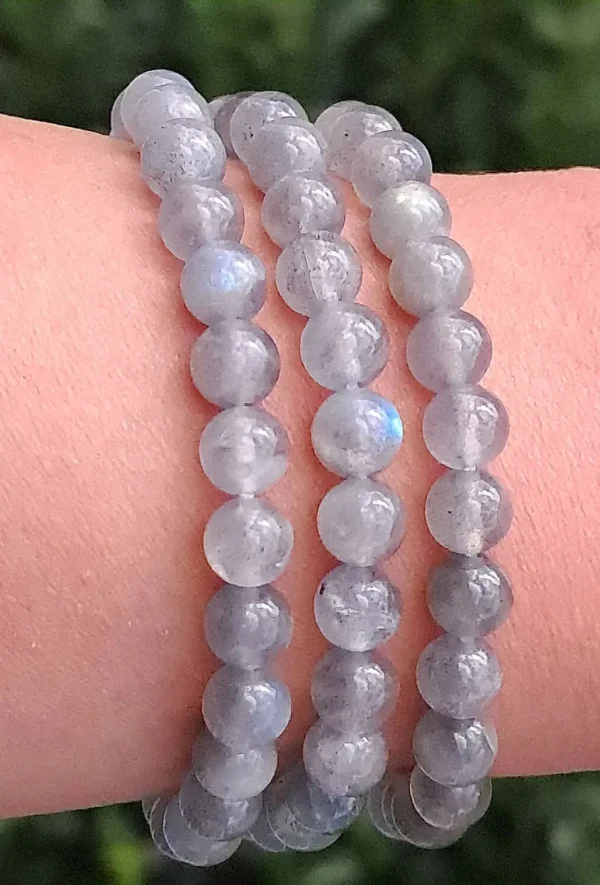 Bracelet protection en Labradorite AA, 6mm