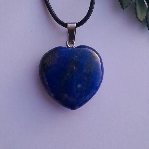 Pendentif Coeur en Lapis Lazuli 3cm – Image 2