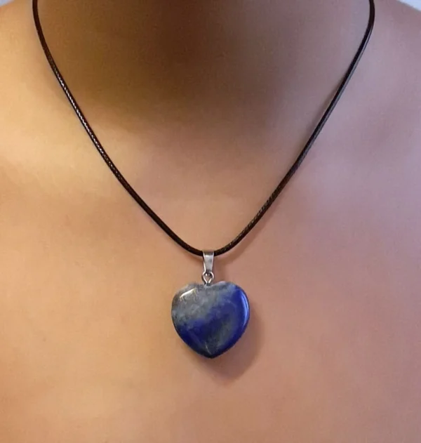 Pendentif Coeur en Lapis Lazuli 3cm