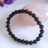 Bracelet Onyx noir, 8mm A