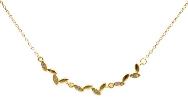 Bracelet motif feuille en argent 925