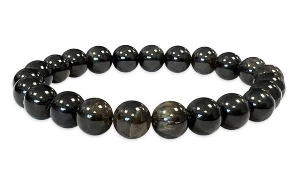 Bracelet en Obsidienne dorée A, 8mm