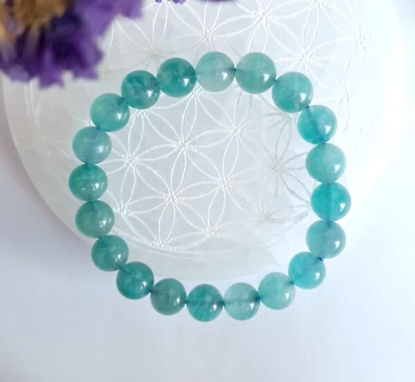 Bracelet en Amazonite AA, 10mm