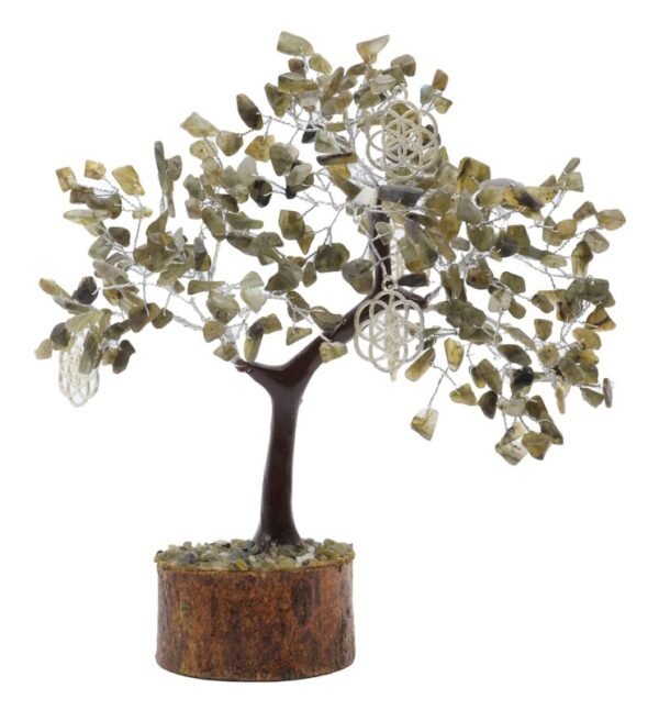Arbre du Bonheur Labradorite et graine de Vie 300pcs