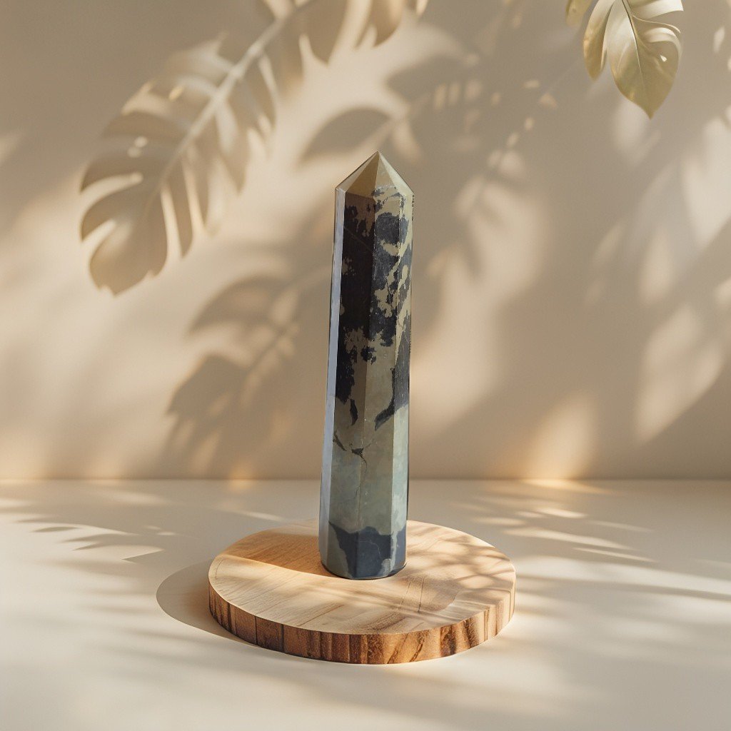 Obélisque en Pyrite